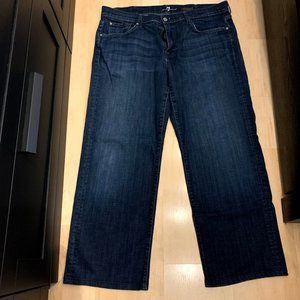 7 for all Mankind 38 x 30 Relaxed Dark Wash Jeans
